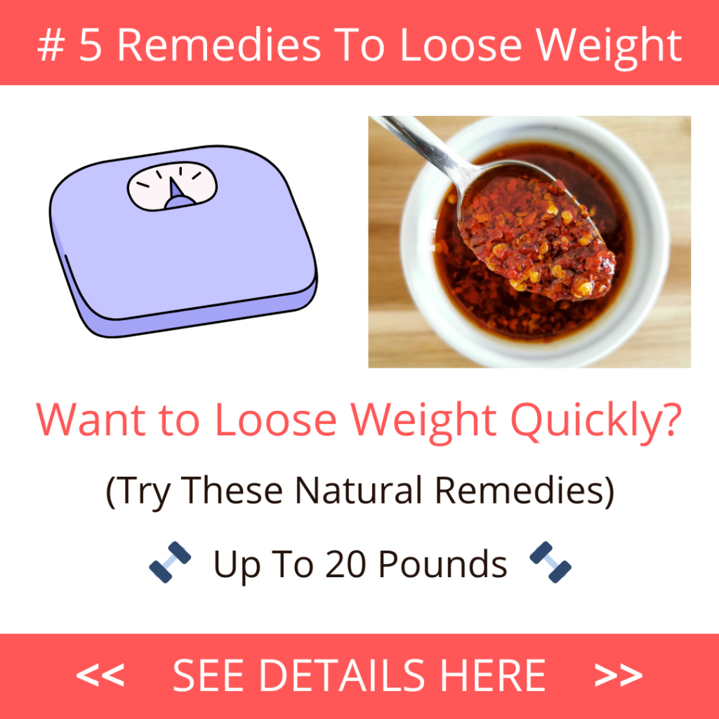 5 Remedies To Loose Weight